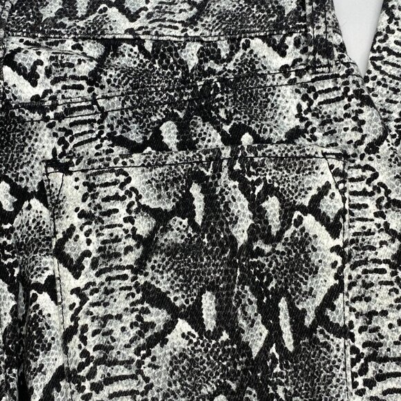 Alice + Olivia Women’s Snakeskin Skinny Jeans – Black/Multi - Picture 6 of 13